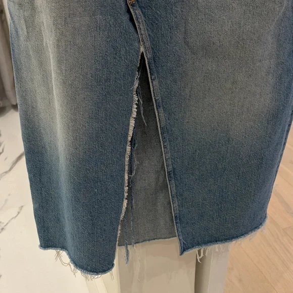 Zara women’s denim maxi skirt Blue - Picture 7 of 7